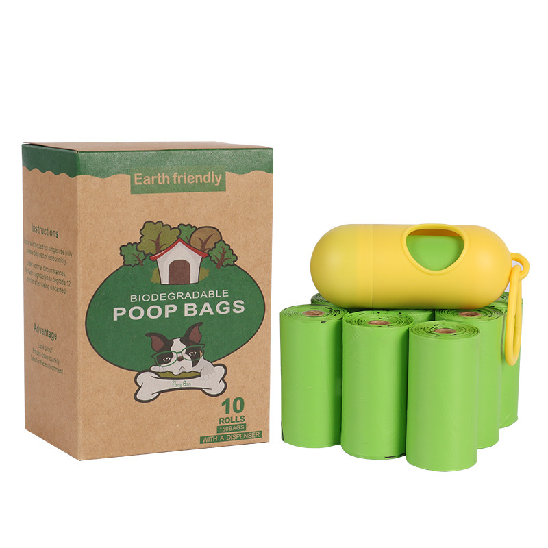 Биоразлагаемый мешок для мусора для собак Экологичные мешки для собачьих какашек хорошего качества Компостируемый кукурузный крахмал Биоразлагаемые мешки
