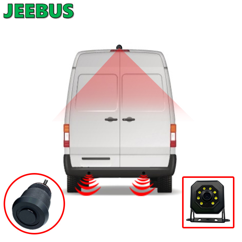 Оптовый ультразвуковой визуальный датчик парковки с камерой заднего вида для автомобиля Van Camper 8Sensors Radar Detect Digital Display