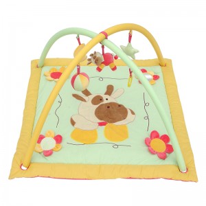 Квадратный коврик-корова