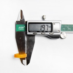 Желтое прозрачное обвязочное кольцо для кабеля данных 08 * 2 по индивидуальному заказу, антивозрастное, устойчивое к высоким темпе...