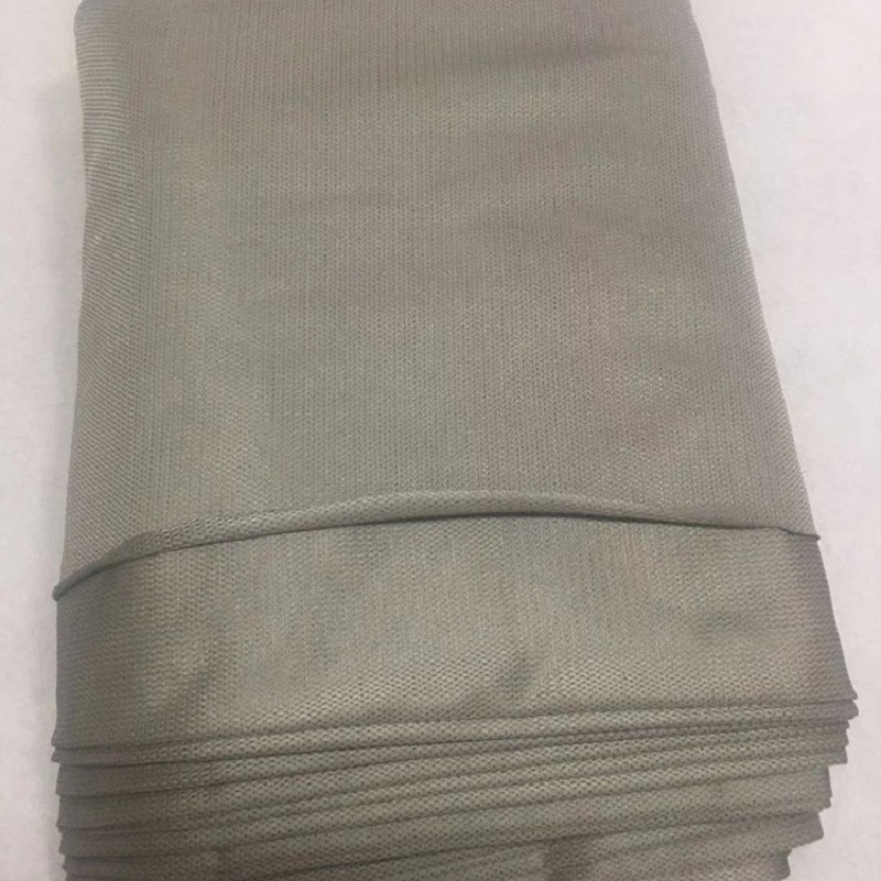 Посеребренная сетчатая ткань Серебряная сетчатая ткань Серебряная проводящая ткань антирадиационная ткань