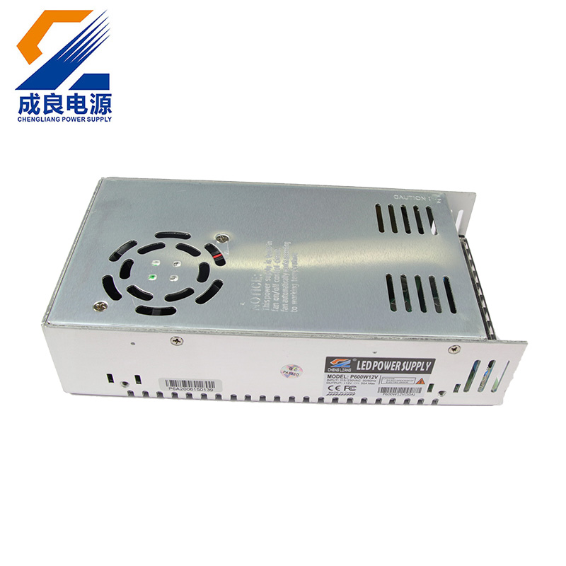 Светодиодный трансформатор 12V 50A 600W Светодиодный источник питания для светодиодных лент CCTV Шаговый двигатель камеры