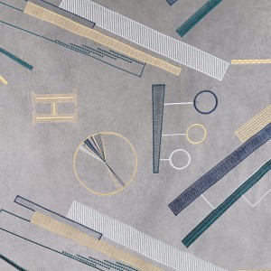 Вышитая фланелевая ткань BNT6868