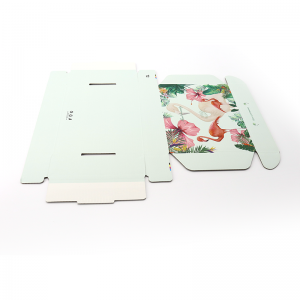 Высококачественный низкий MOQ зеленый цвет бумаги для волос упаковка для волос гофрированная коробка для подарка