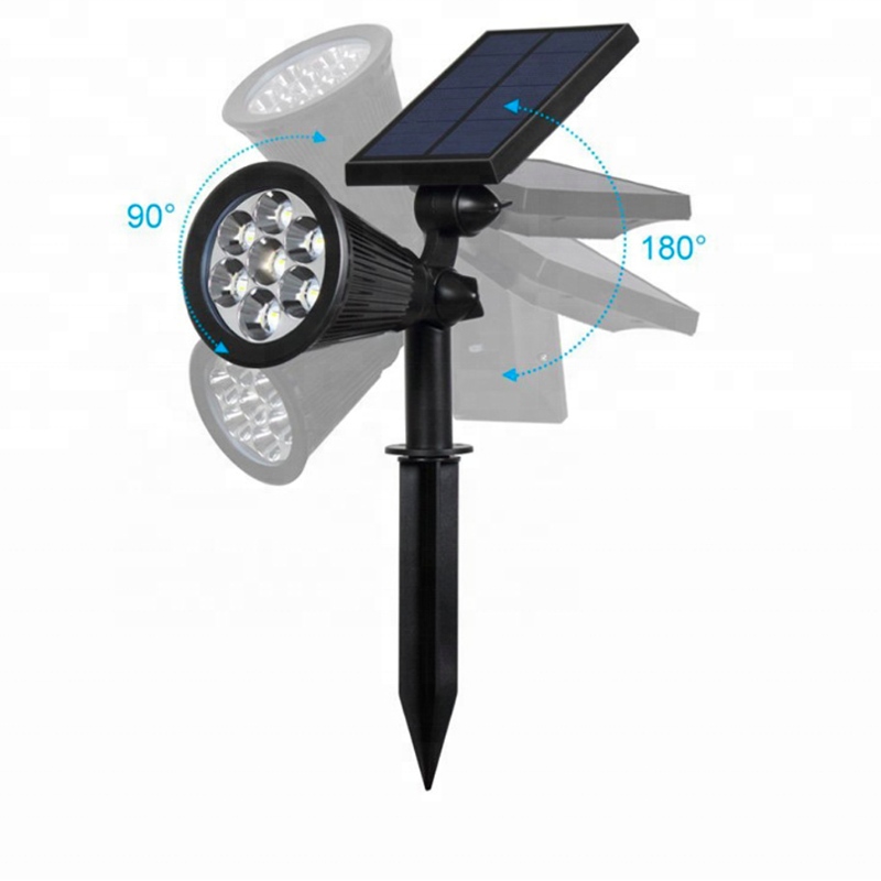 7 Цветов преобразование датчик водонепроницаемая установлена ​​на открытом воздухе настенный забор.