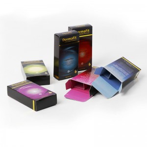 Заводская настраиваемая бумага бумаги упаковочная печать плиссированные конечные коробки