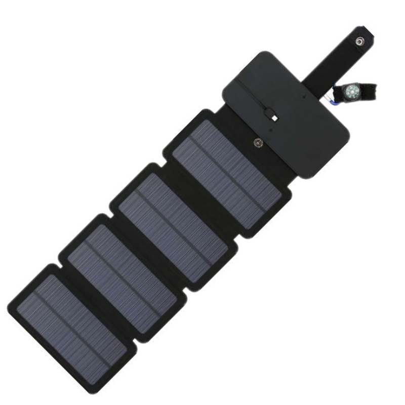 5W Водонепроницаемая портативная складная открытая панель солнечной батареи с зарядным устройством USB