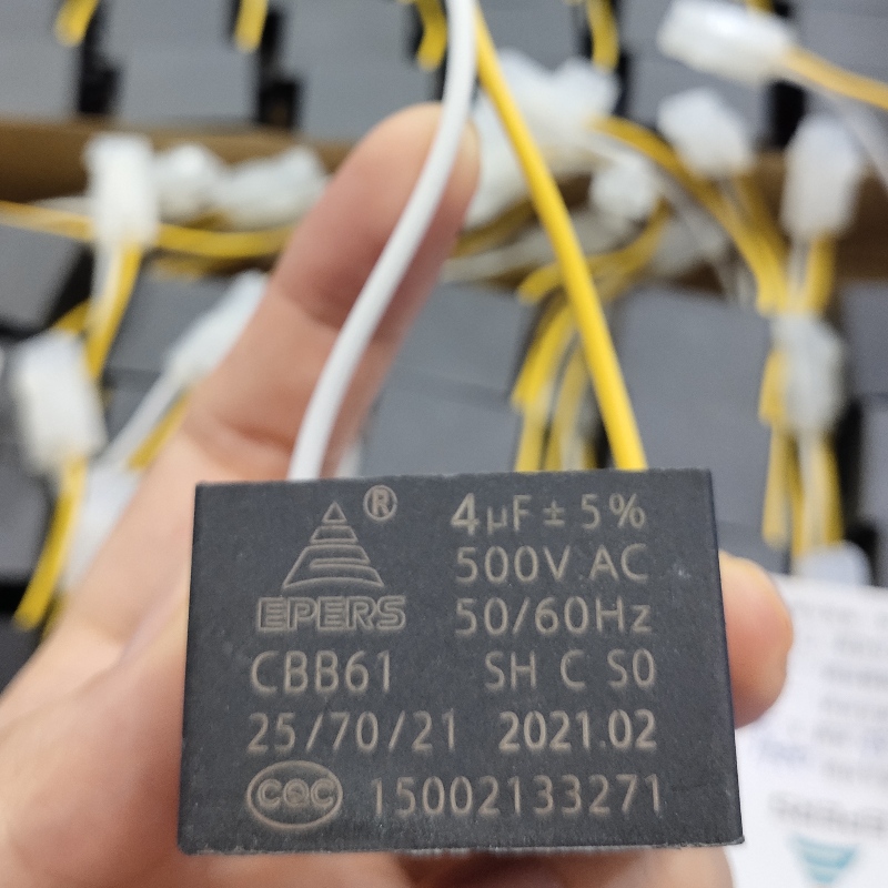 4UF 500V S0 50/60HZ CBB61 Конденсатор для выхлопных вентиляторов