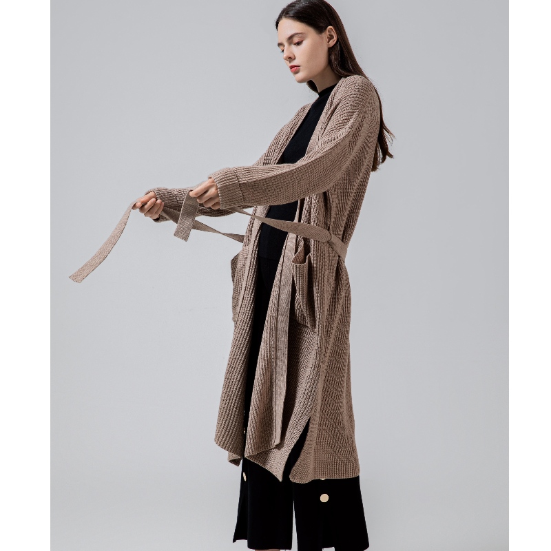 Свободные, стильные и случайные австралийские шерсти Cardigan65002#