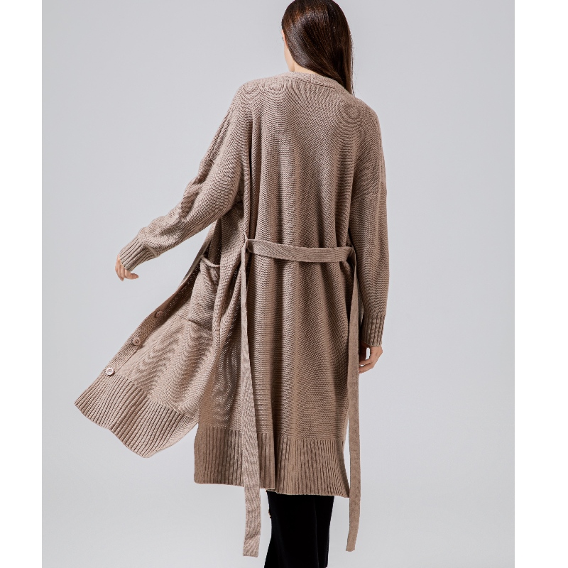 Свободные, стильные и случайные австралийские шерсти Cardigan65005#