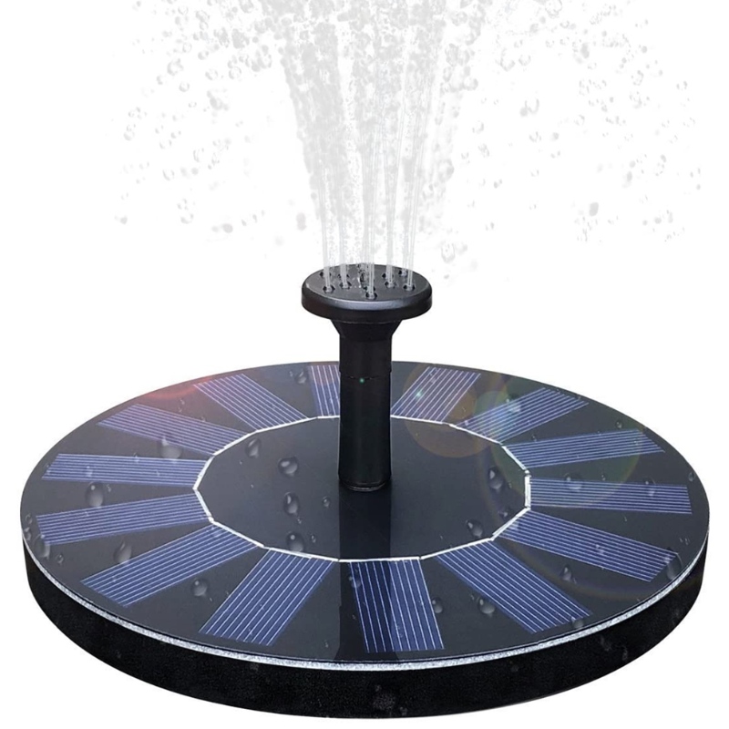 Fast Fountain Solar Birdbath Fountain, 1.4W Набор солнечной панели для солнечной панели Водяной насос Солнечная питание Плавающий фонтан Комплект Солнечной воды Фонтан