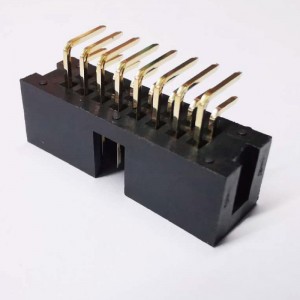 2x8p 2.54mm Pitch Pitce Плевый Угловой Диплон Заголовок Женский Розетка