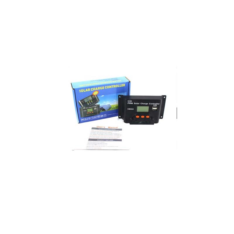 CM1024Z LCD Dual USB Солнечное зарядное устройство контроллер 10A 20A 12V/24V Auto Солнечная панель Регулятор панели Заряд батареи батареи PWM