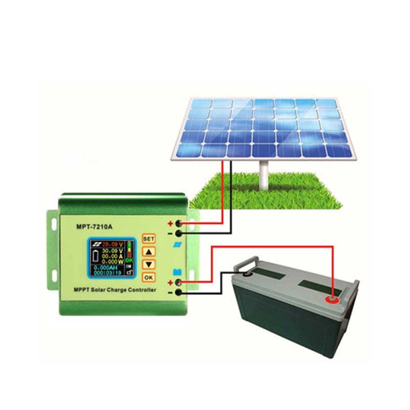 MPT7210A MPPT ЖК-контроль заряда панели солнечных батарей алюминиевый сплав солнечный регулятор для выхода батареи LiPo 600W 24V 36V 48V 60V 72V