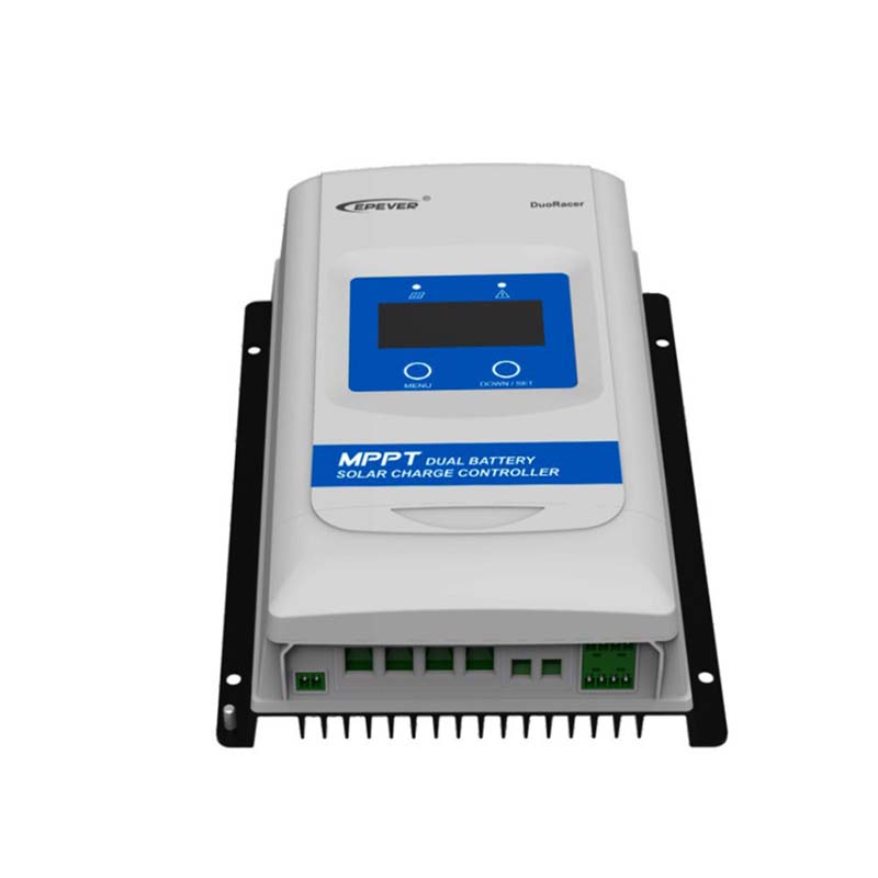 Egeer Duoracer MPPT 10A 20A 30A Солнечное зарядное устройство и контроллер разряда 12V 24V Автоматический регулятор аккумулятора для RV Camper