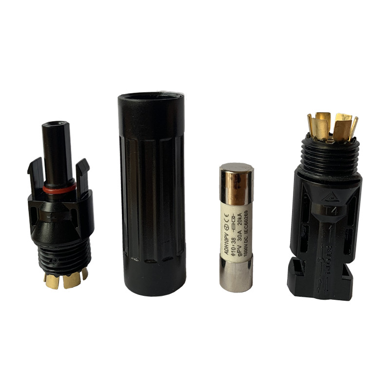 Разъем FUSE PV 10A 15A 20A 30A 30A 1000V DC мужчина для женской панели солнечной панели разъем на линии In-line предохранитель водонепроницаемый водонепроницаемый