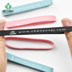 Производители источников Пользовательские напечатанные резиновые полосы рекламные резиновые полосы