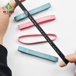 Производители источников Пользовательские напечатанные резиновые полосы рекламные резиновые полосы