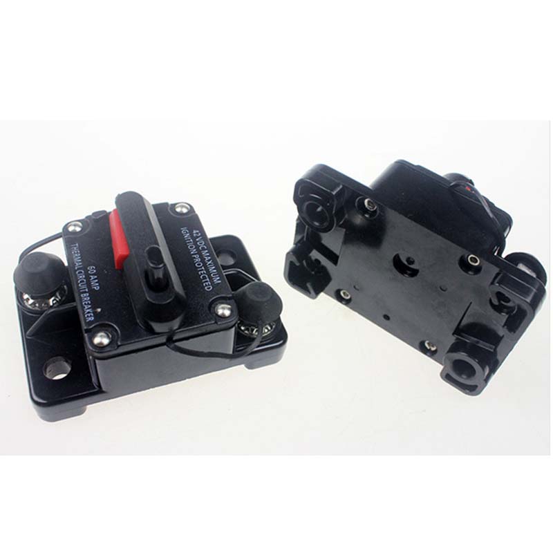 12V 24VDC 60A 80A 100A 150A 200A 250A 300A черный цвет домашняя солнечная система водонепроницаемый автоматический выключатель сброс предохранитель инвертор