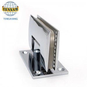 Зажим для ванной комнаты Душевая комната из нержавеющей стали шлифовальная стеклянная дверь зажим для двери 90 градусов сварочны...