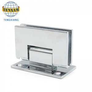 Высококачественный прецизионный литой толстый цинковый сплав 304 скошенной ванной комнаты 90 градусов стеклянный навесной дверно...