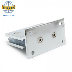 Высококачественный прецизионный литой толстый цинковый сплав 304 скошенной ванной комнаты 90 градусов стеклянный навесной дверно...