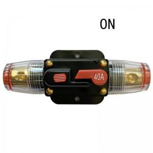 12V 24V DC 20A 30A 40A 50A 60A 80A 100A AUTO Автомобильный велосипед Солнечная энергия автоматического выключателя Сброс предохранителей выключат...