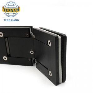 Горячие продажи 135 градусов 304 SS матовый черный душ стеклянные двери петли