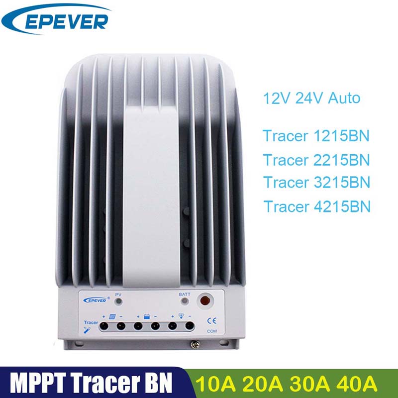Egever MPPT 40A 30A 20A 20A контроллер солнечного заряда 12V24V Tracer4215bn 3215BN 2215BN Батарея Регулятор батареи MAX PV 150V вход
