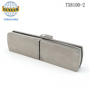 Оборудование для ванной комнаты Сверхмощные Длинные складные 180 градусов Душ Душ Стекло к стеклу Свободный шарнир