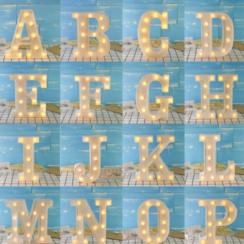 Пользовательские алфавиты арабские номера шаржевые огни 3D светодиодные буквы знак ночной свет Открытый для бар отель свадебный фестиваль украшения
