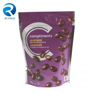 Пользовательская пластиковая сумка для упаковки пищевых молнии, упаковка еды с утешительной молнией