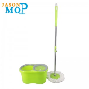 Jason Microfiber Spin SPOR 360 Easy Virting MOP Bucket Волшебный пол Очистка Спиннинг швабра и ведро