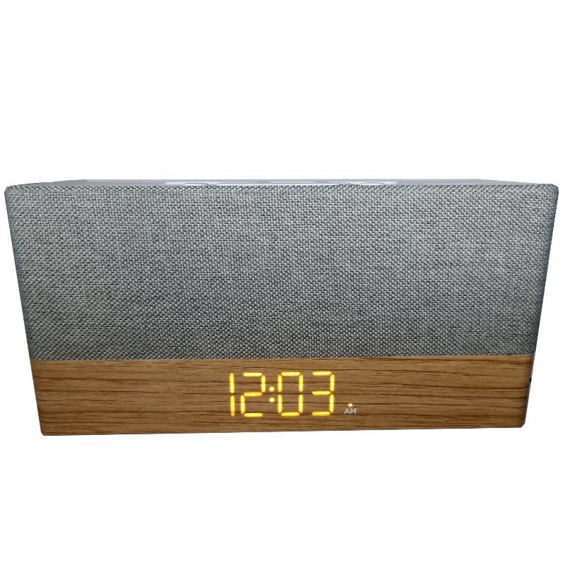 FB-CR320 High-End деревянные Bluetooth Clock Radio Speater W/гриль ткани