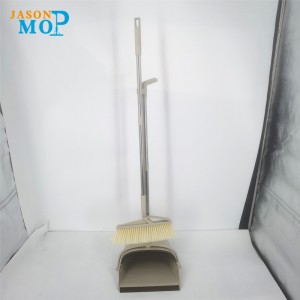 Пластиковый материал бытовой уборки длинной пыли с метлой, метлой Dustpan и Squeegee