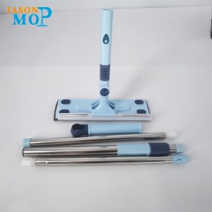 2021 Стеклянный скребок Телескопическая нержавеющая сталь Удлиненная бытовая Двухсторонняя стеклянная щетка