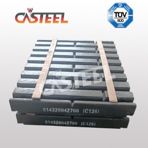 Высокий марганец C125 Chrome Материал в запасные части Fixe челюсть