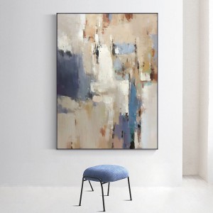 Ручная роспись украшения дома Большой размер настенная роспись красочный абстрактный холст художественная живопись маслом