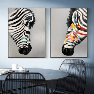 Оптом высококачественный чистый ручной роспись холст живопись семьи живопись животным живопись маслом