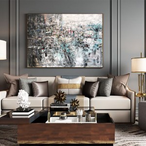 Новое Прибытие 100% ручной работы Современная абстрактная живопись маслом Домашнее офисное украшение искусства работы