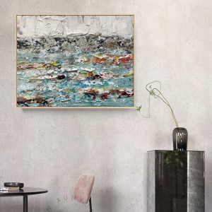 Абстрактное искусство кадр ткани холст чистые ручные покрашенные другие стены искусство живописи картина