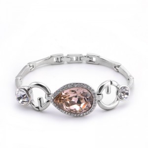 Австрийский кристалл в форме сердца браслет