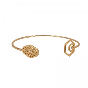 Бегония цветок открытый браслет