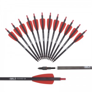 Nika Archery 113167-02A 7.5 дюймов ID6.2mm Boardbow Bolts Углеродного волокна Алюминиевая нока Cobra Система Adder/R9/RX Стрельба из лука Стрельба