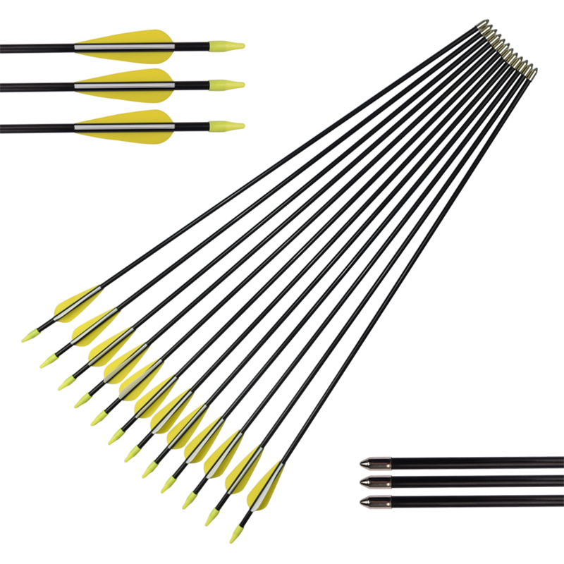 Elong Outdoor 110010 ID5MM 30 дюймов стекловолокна стрелка TPU лопатки стрельбы из лука