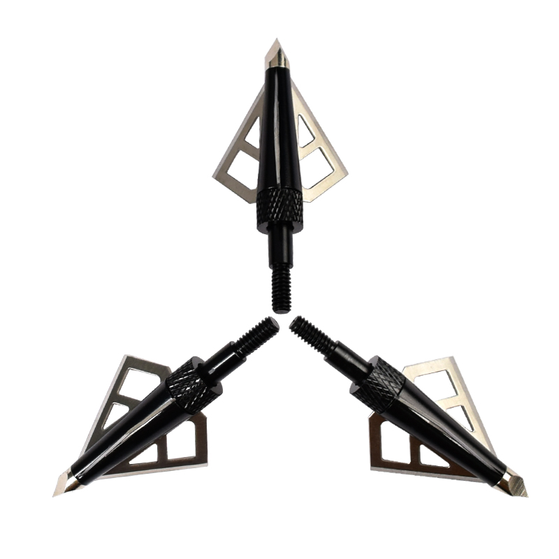 Nika Archery 15B028 3 Blade 100 Зерновые Broadheads для Archery Fressbow Bolt Стрелки Винт Советы Охота