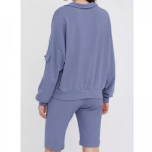 Упругий гладкий джерси спортивный костюм