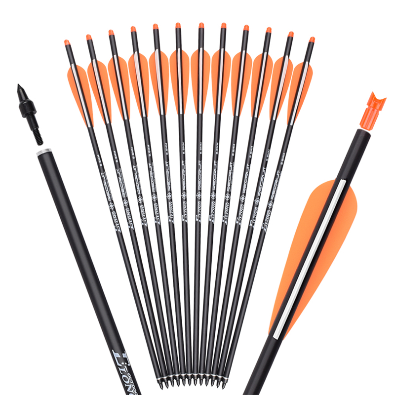 Elong Outdoor 114494 ID7.62mm 16inch RollFiberGlass Bolt TPU Лопасти стрельбы из лука из лука