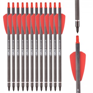 Nika Archery 113167-02 ID6.2mm 7.5 дюймов углеродного волокна арбалет булты пластиковые ноки стрельба из лука стрельба COBRA System Adder/R9/RX