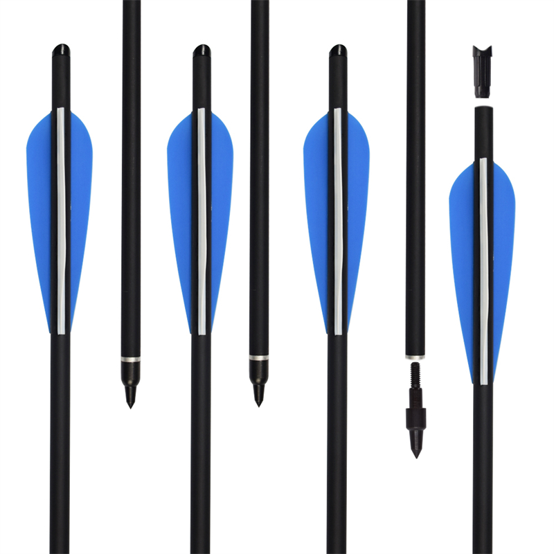 Elong Открытый 110045 OD8.8mm 17inch RollfiberGlass Bolt Bolt TPU Vanes Archery Bolds Bolts